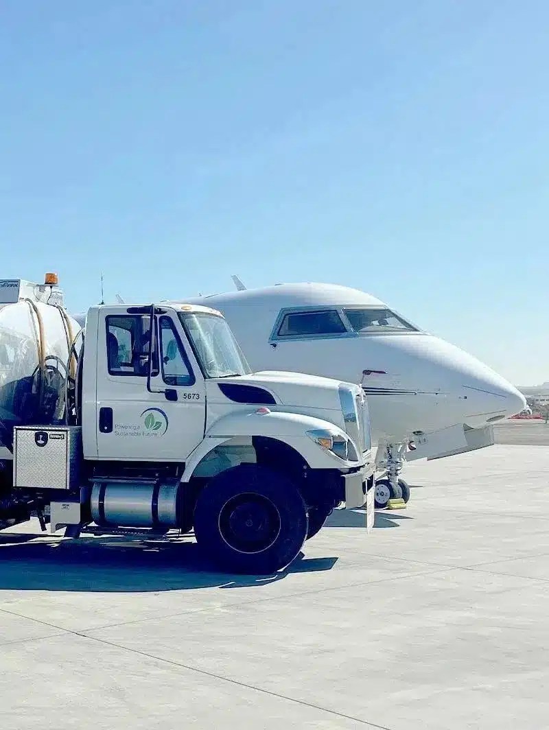 Sustainable aviation fuel truck