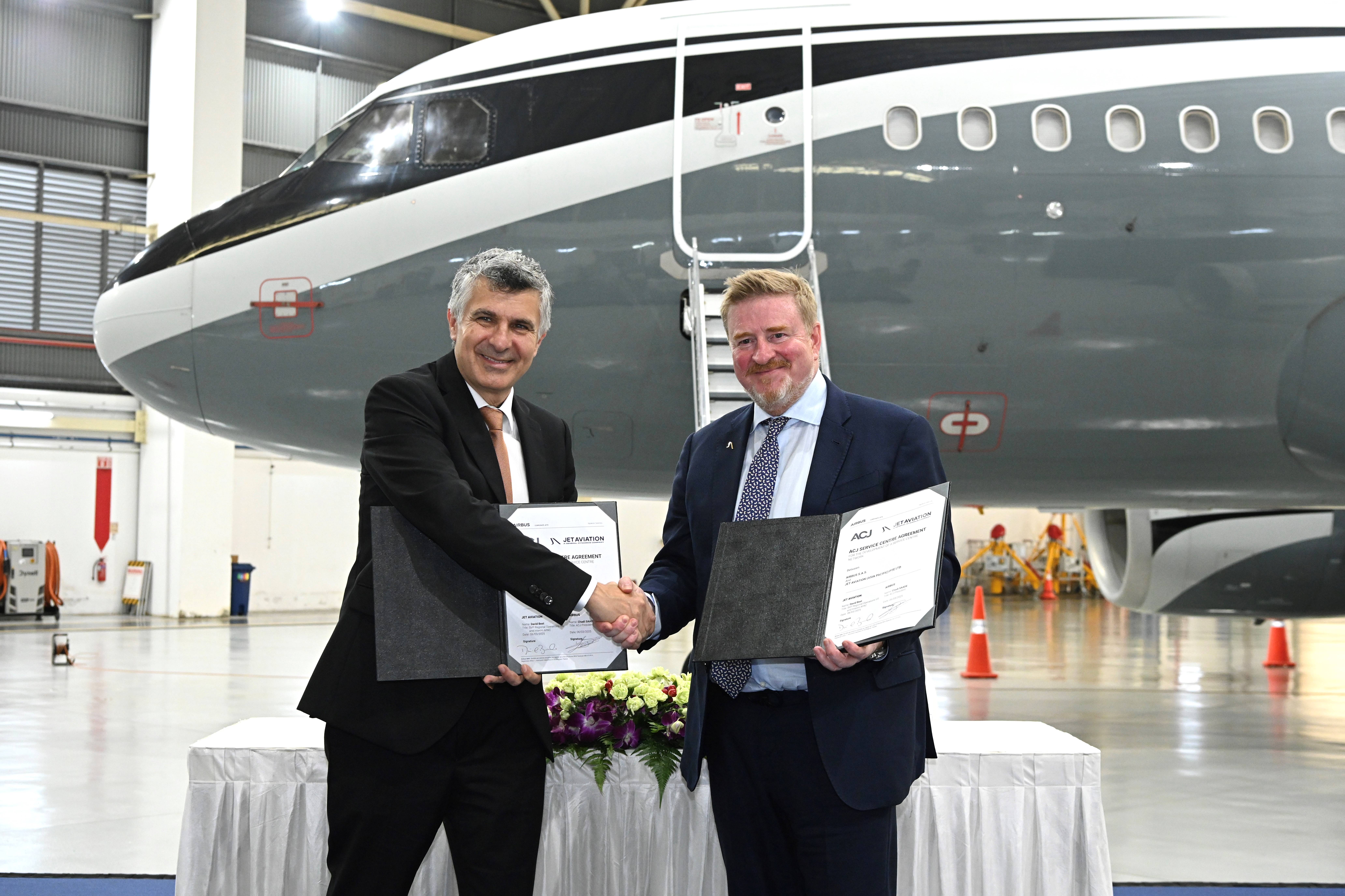 Jet Aviation Singapore Joins Airbus Corporate Jets Service Center Network